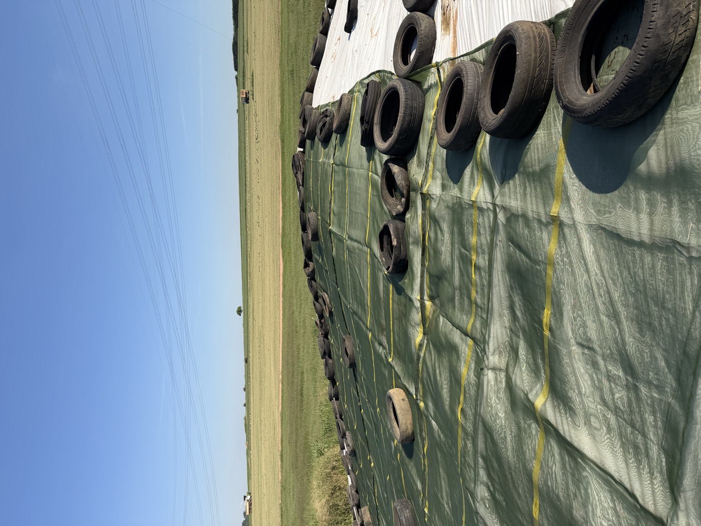 Doctor Silage Net cobrindo um silo